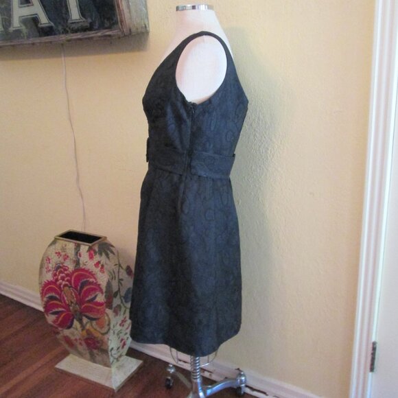 Gorgeous Black Sexy Classy Lace Dress Empire Belted Waist - Picture 3 of 5
